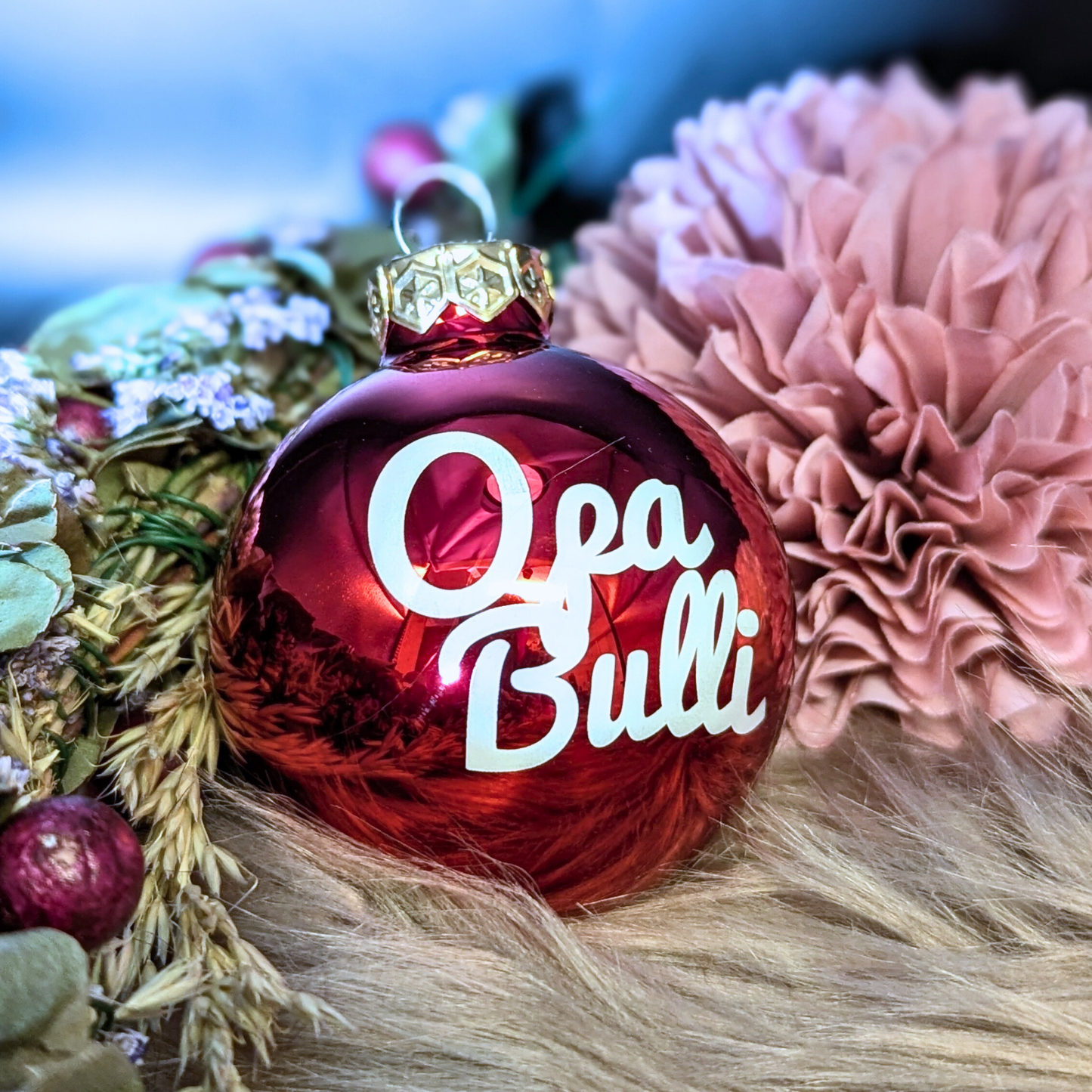 Personalisierte Weihnachtskugel