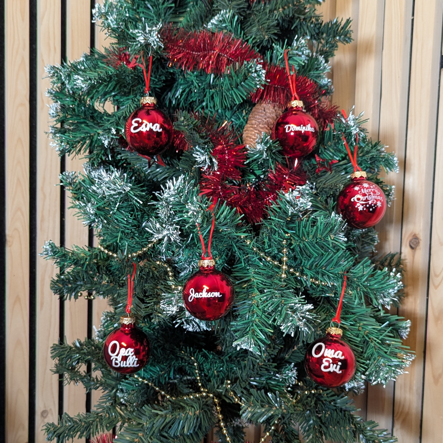 Personalisierte Weihnachtskugel