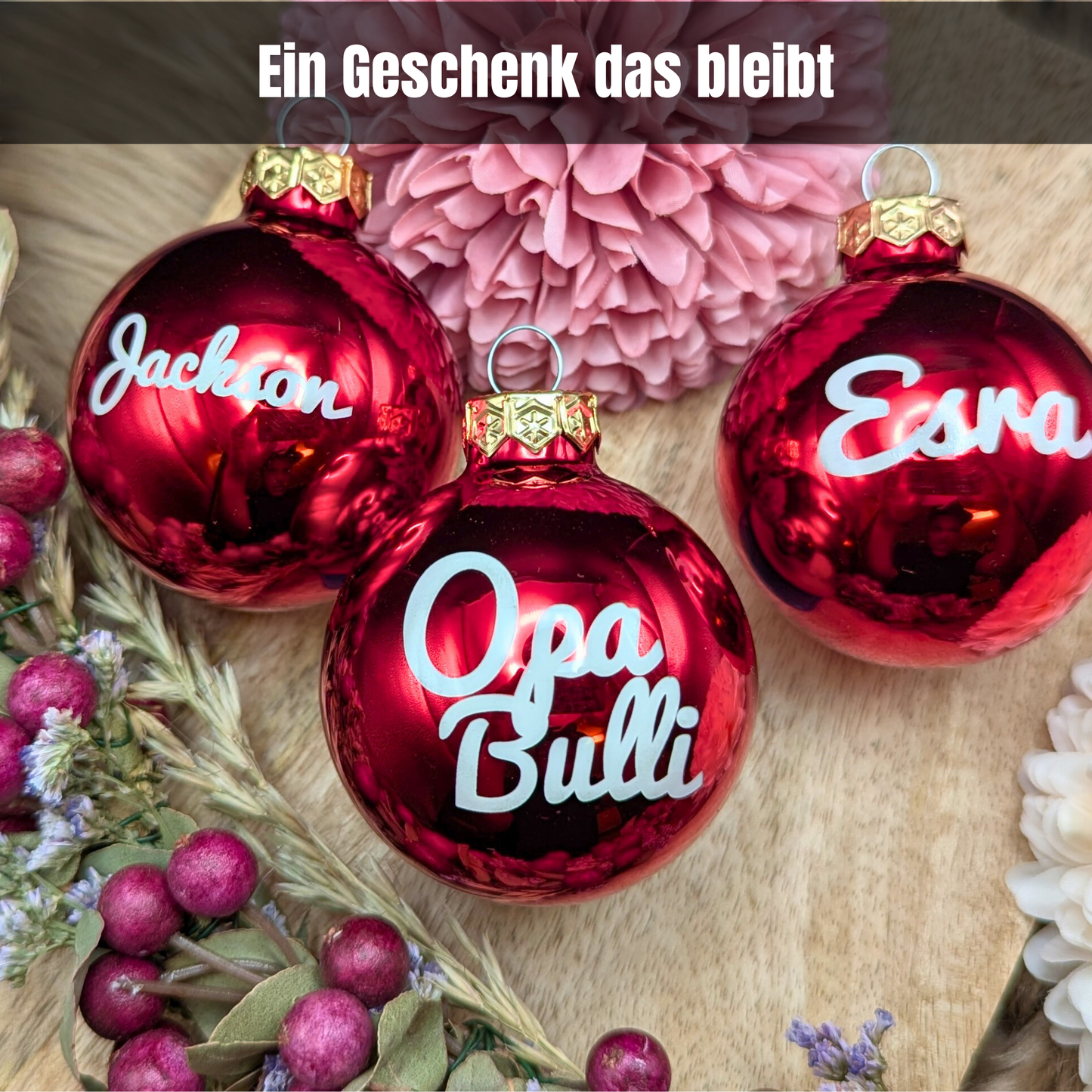 Personalisierte Weihnachtskugel