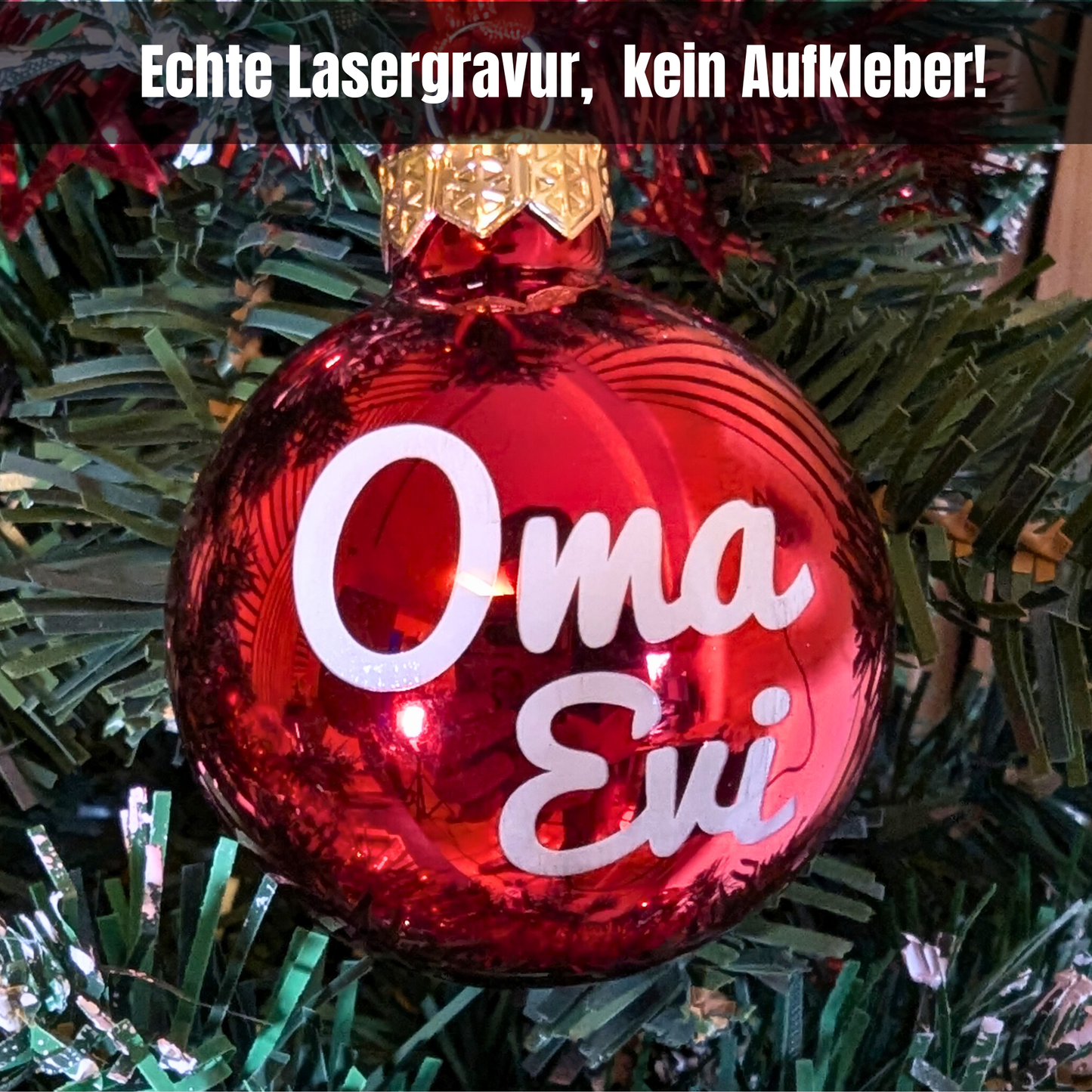 Personalisierte Weihnachtskugel