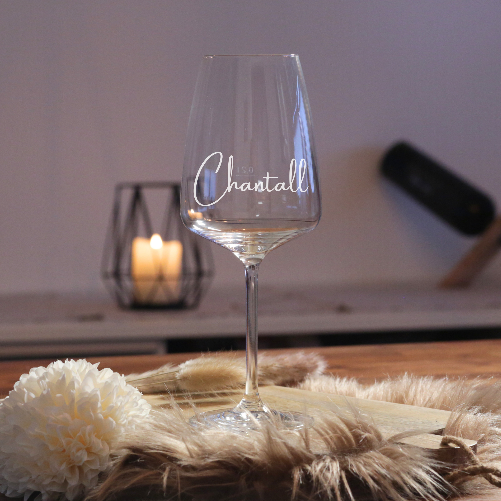 Weinglas mit Name graviert personalisiertes Glas Geschenkidee Frau Geburtstag individuelles Weinglas personalisierte Geschenke