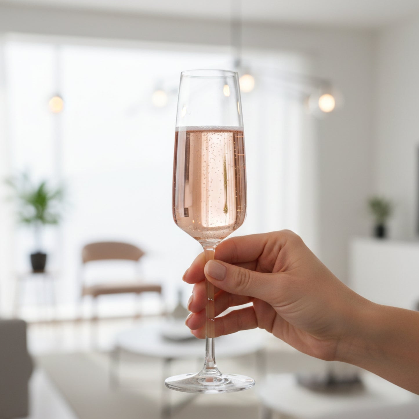 Personalisiertes Sektglas mit Namensgravur – Hochkant