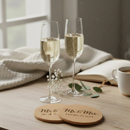 Kork Untersetzer personalisiert mit Namen